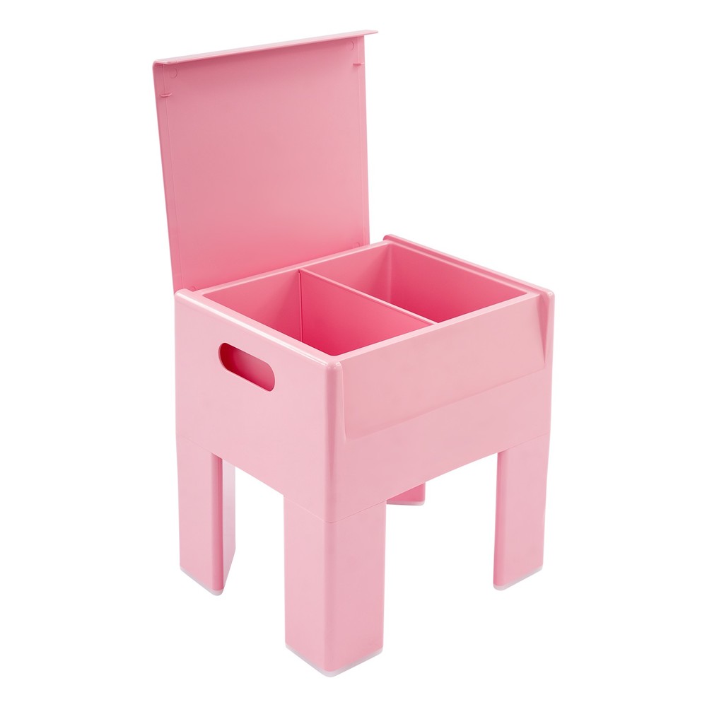 38*32*40cm Storage Stool，Multifunctional End Table，Pink Low Stool，ABS Side Table