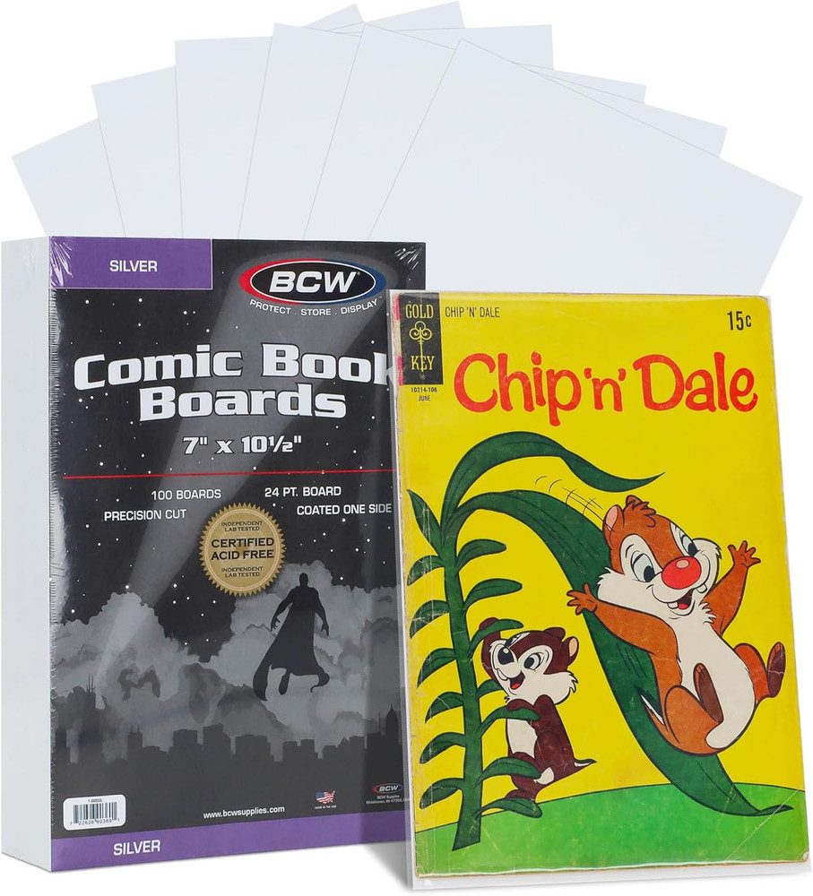 Silver Age Comic Book Backing Boards - 100 Ct
