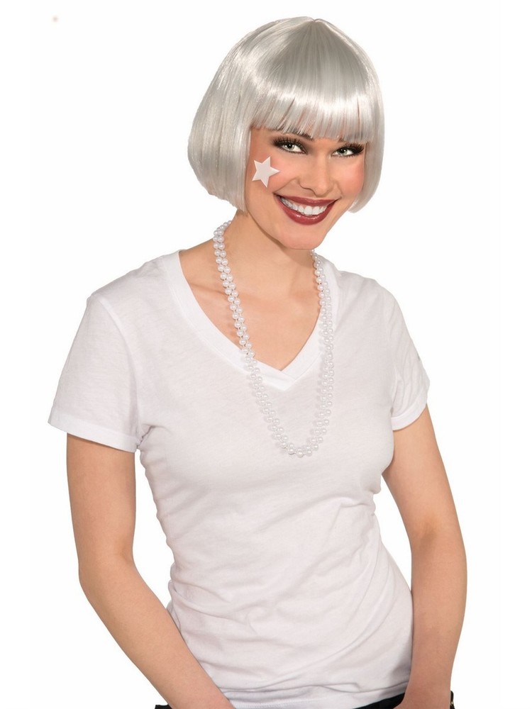 Rubie's - White Bob Wig