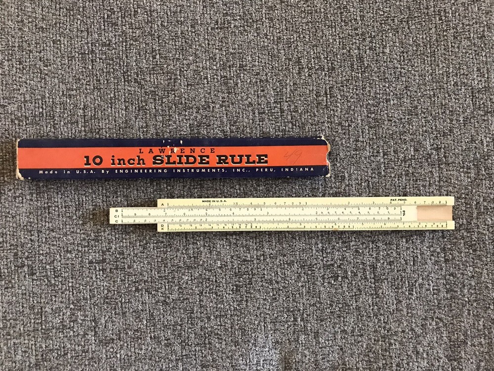 Lawrence 10 inch Slide Rule