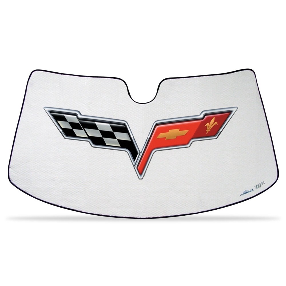Corvette Folding Insulated Windshield Sun Shade : 2005 - 2013 C6