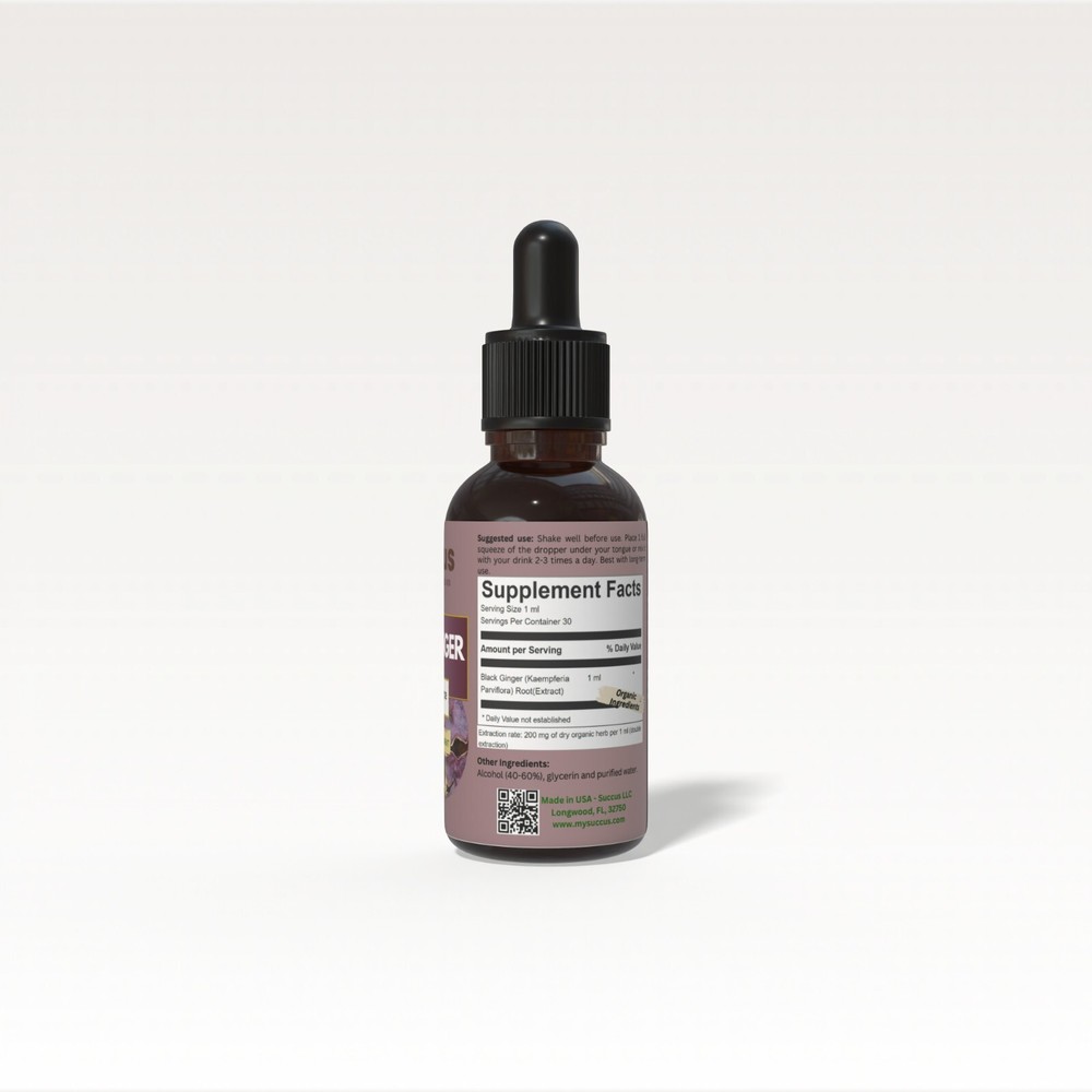 Black Ginger Tincture - Male Performance (Rare Herb)