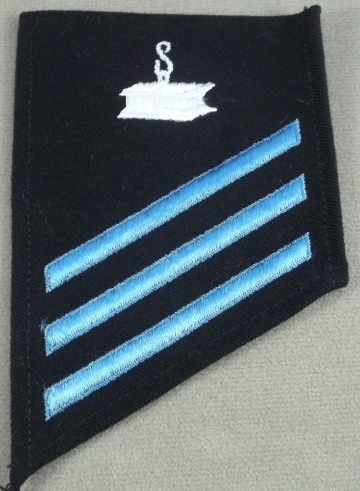 US Navy Striker Rate E-3 Steel Worker On Cotton