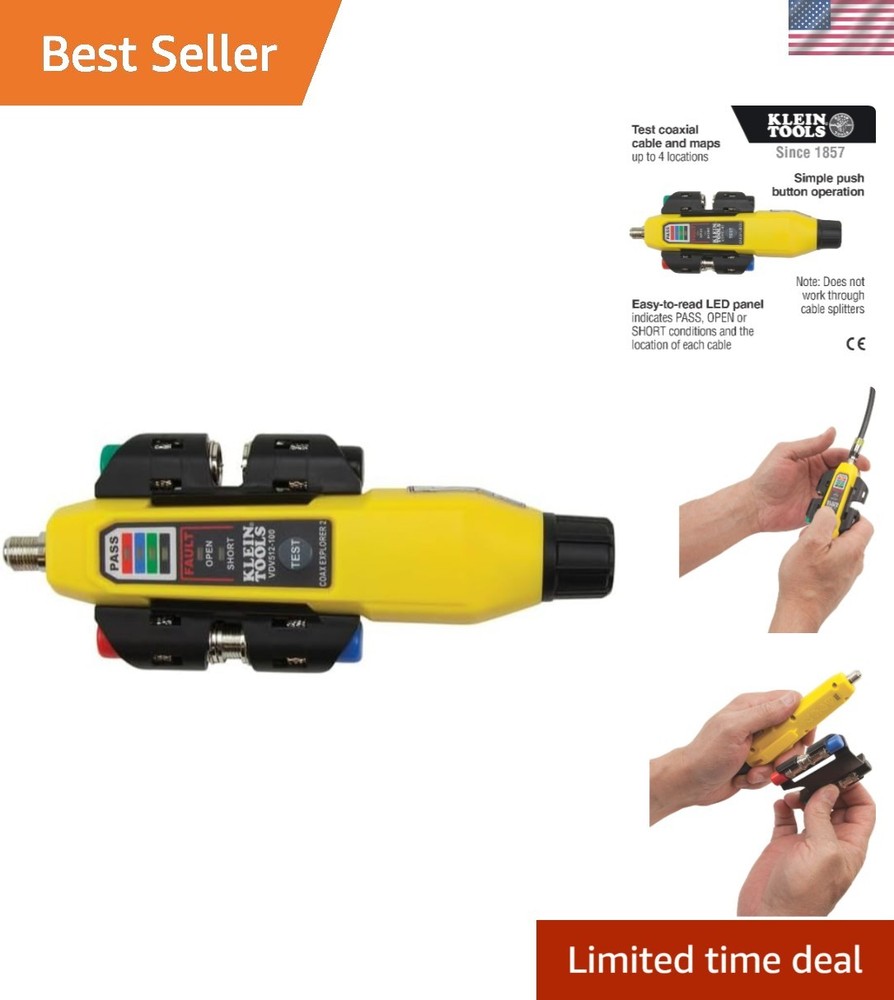 Multi-Functional Klein Tools Coax Explorer 2: Battery-Powered Tester and Mapper