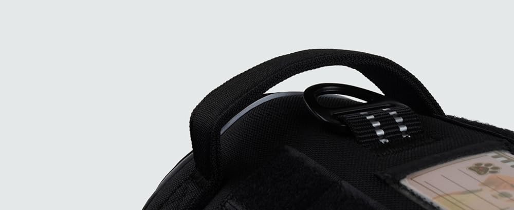 Tactical Harn for Small Medium Dogs No Pull Adjustable Pet