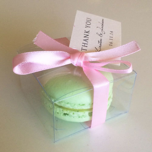 Clear Macaron Box for 1 Macarons($0.95/pc x 25 units) Macaron Box Macaron Boxes