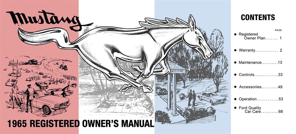1965 Mustang Owner's Manual