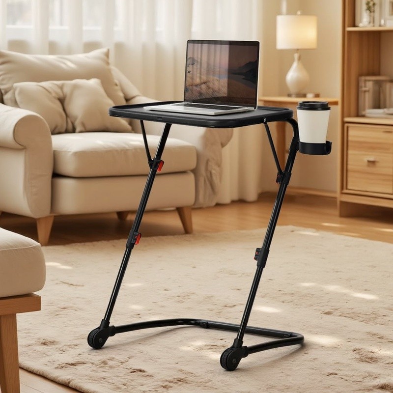 Adjustable Writing Desk Ergonomic Folding Study Table Portable Workstation New