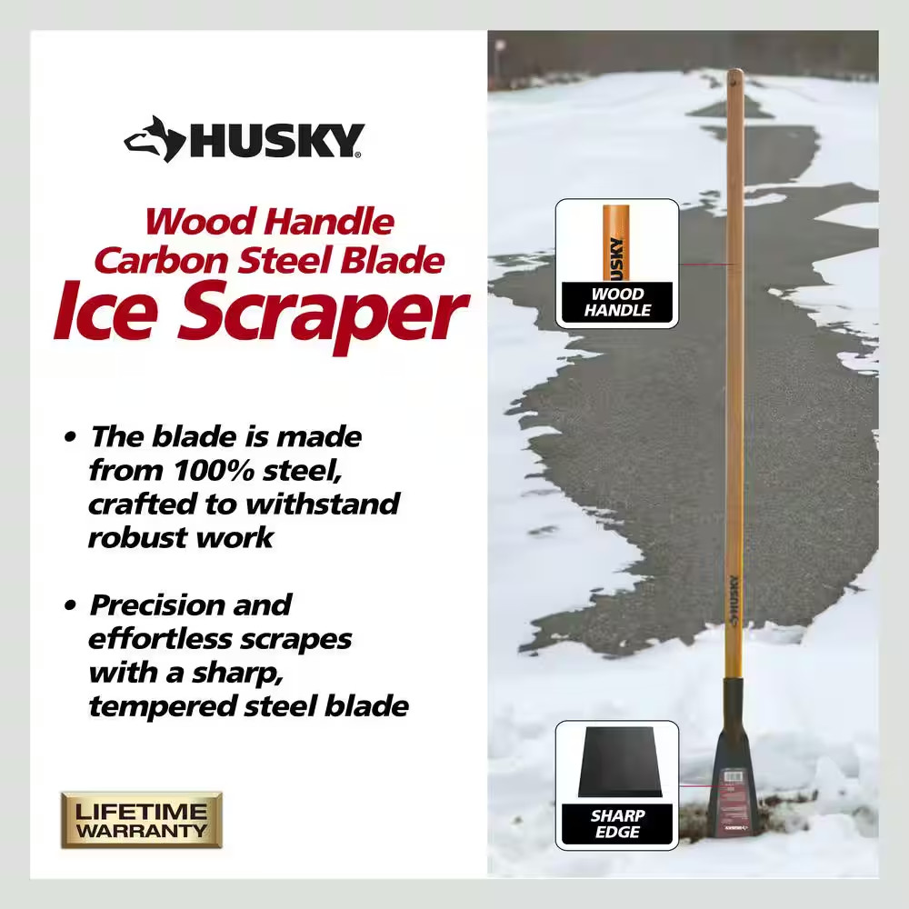 51 In. Carbon Steel Blade Ice Scraper