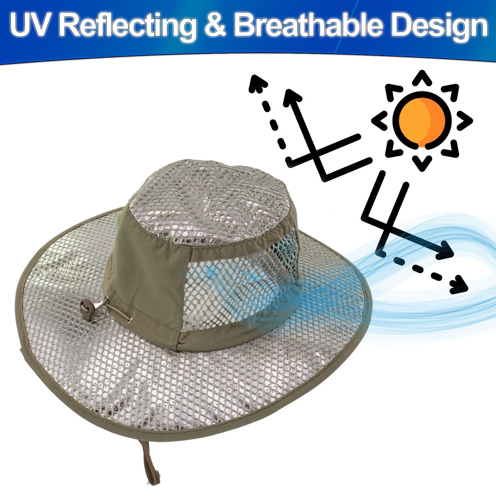 Cooling Sunscreen Hat Hydro Evaporative UV Protection SPF Reflective Sun Hat Cap