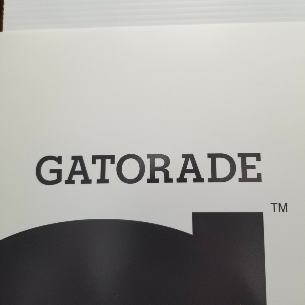 Gatorade Black G Orange Lightning Bolt Preproduction Art Work