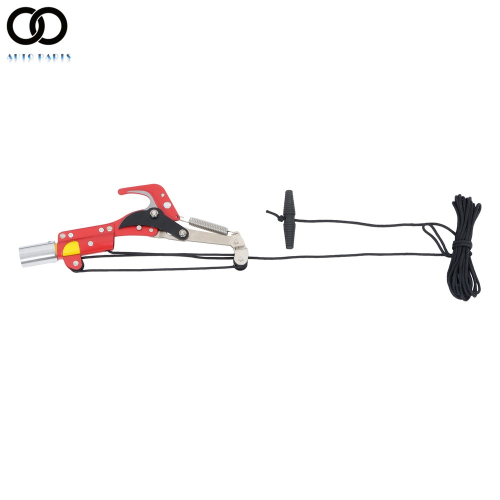 Manual Pole Saw 27 ft Extendable Tree Pruner, Sharp Steel Blade and Scissors