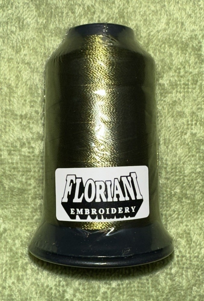 Floriani Embroidery Thread PF2011 Green Polyester 1,100 Yards NOS