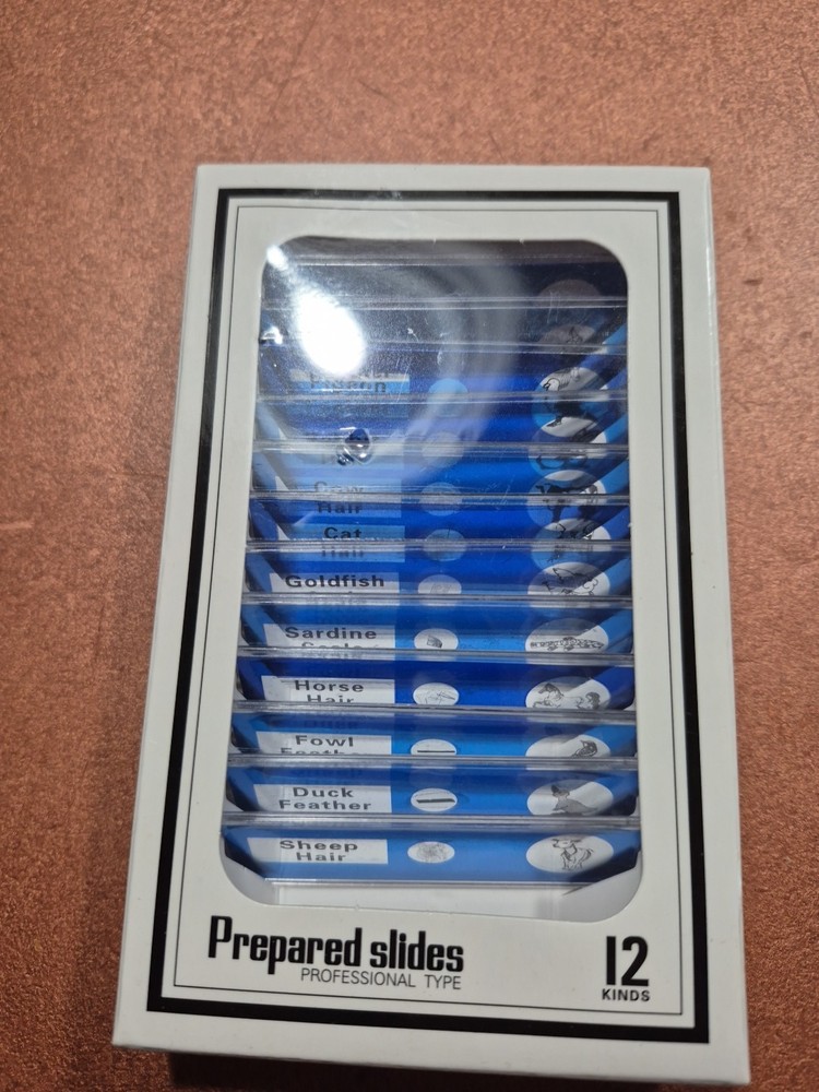 Animal Samples Prepared Microscope Slides (12 Kinds) Professional Type
