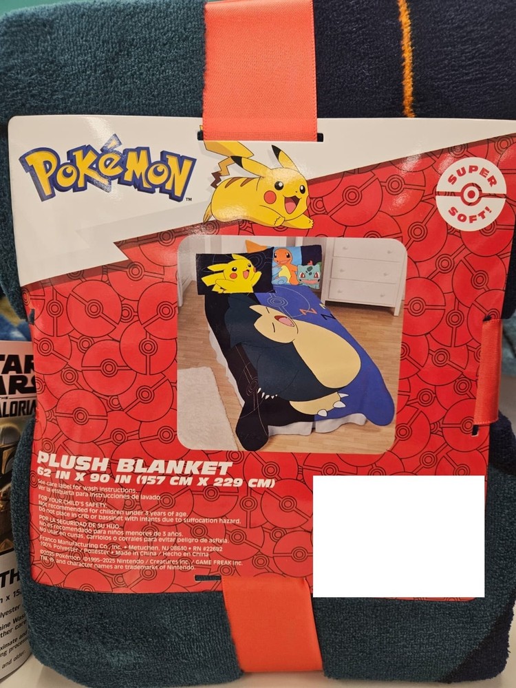 Pokemon Snorlax Blanket Comforter