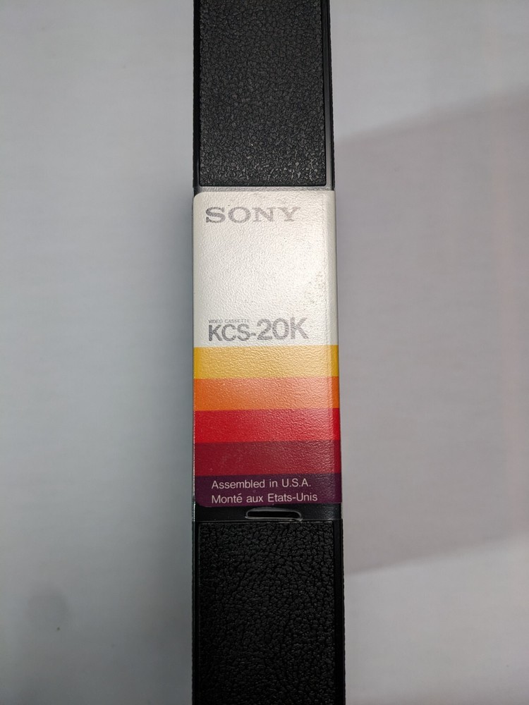 Sony U-matic S KCS-20K Video Cassette