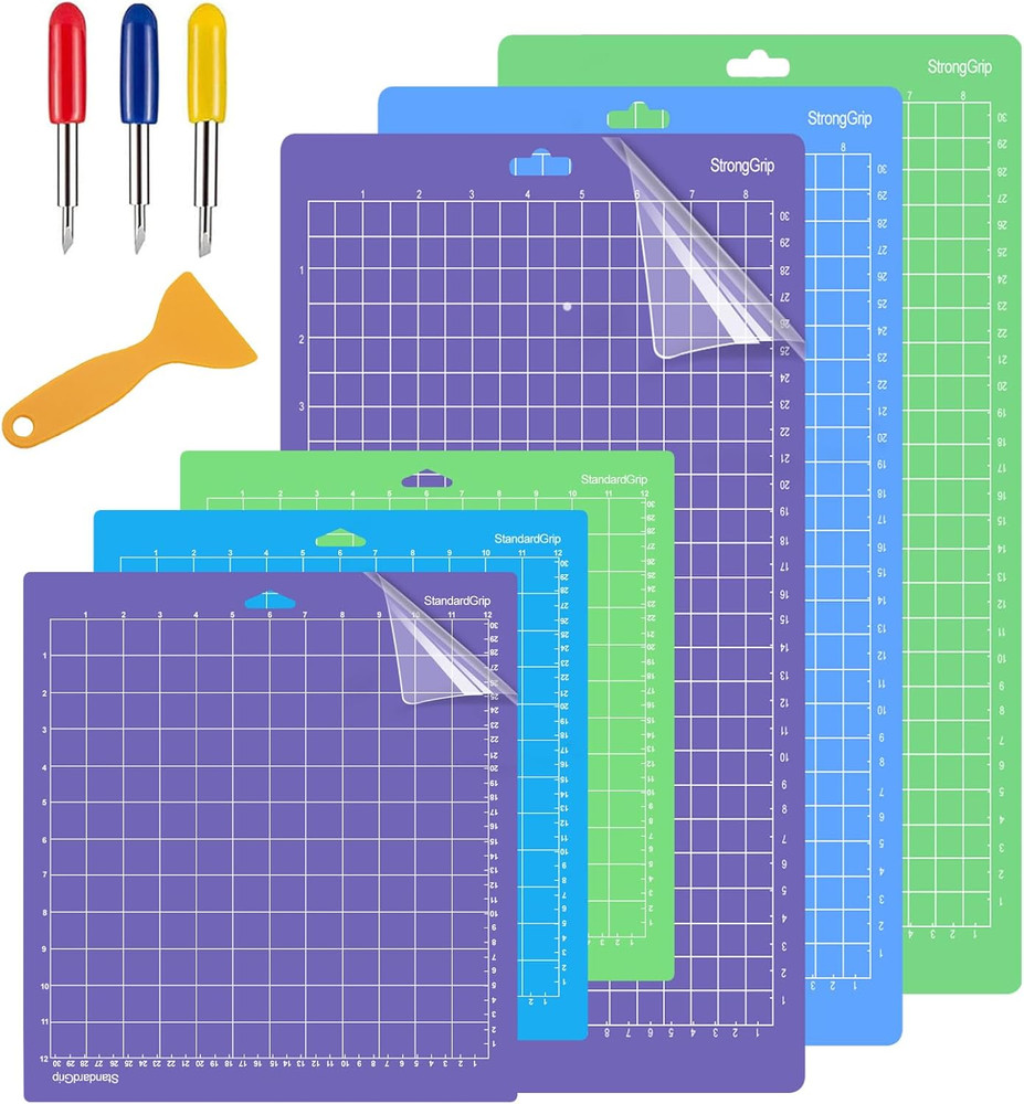 6PCS Cutting Mats Compitable with Explore Air 2/Air/One/Maker 3/Maker 3PCS 12X24