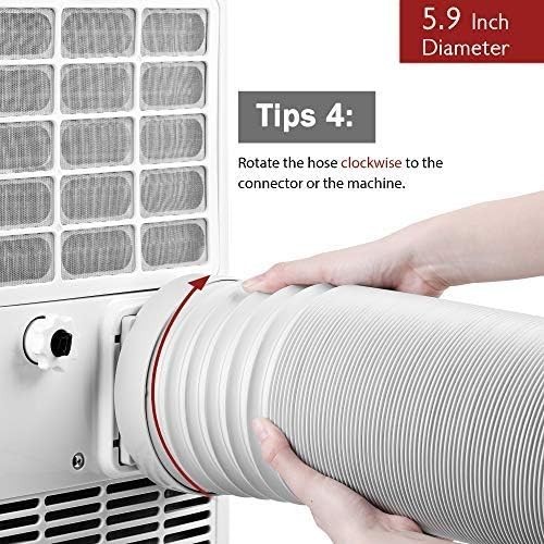 Extendable Air Conditioner Hose - 78" Length, 5.9" Diameter