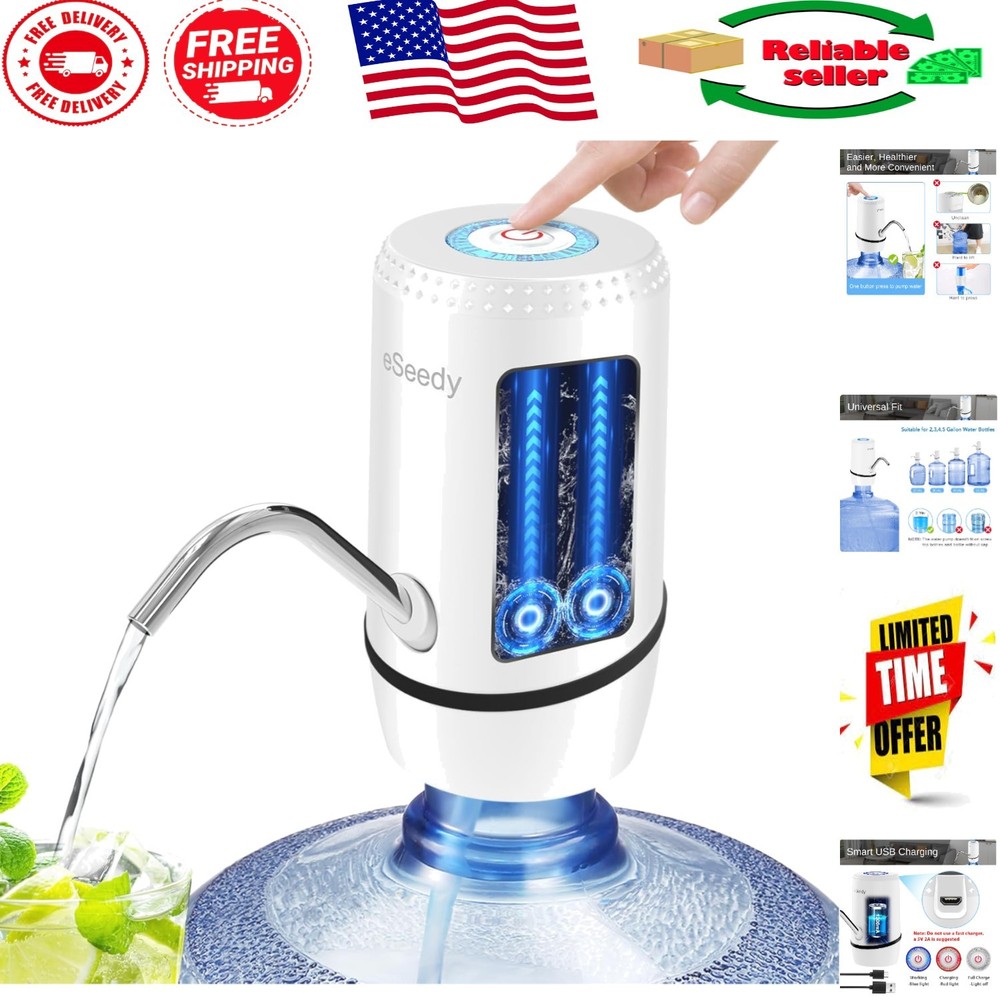 Fast Pumping 5 Gallon Water Pump with Auto Stop - Ideal for Home & Outdoor Use