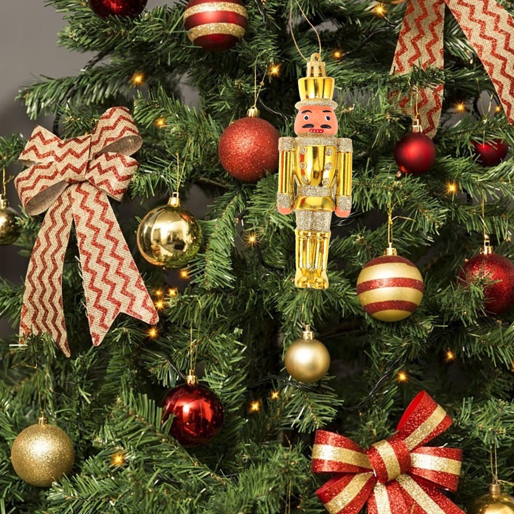 6 Pcs Nutcracker Hanging Holiday Decorations Miniature Figurines