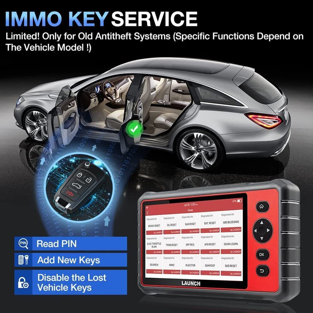 LAUNCH X431 CRP909 Pro All System Car OBD2 Diagnostic Scanner Key Programming