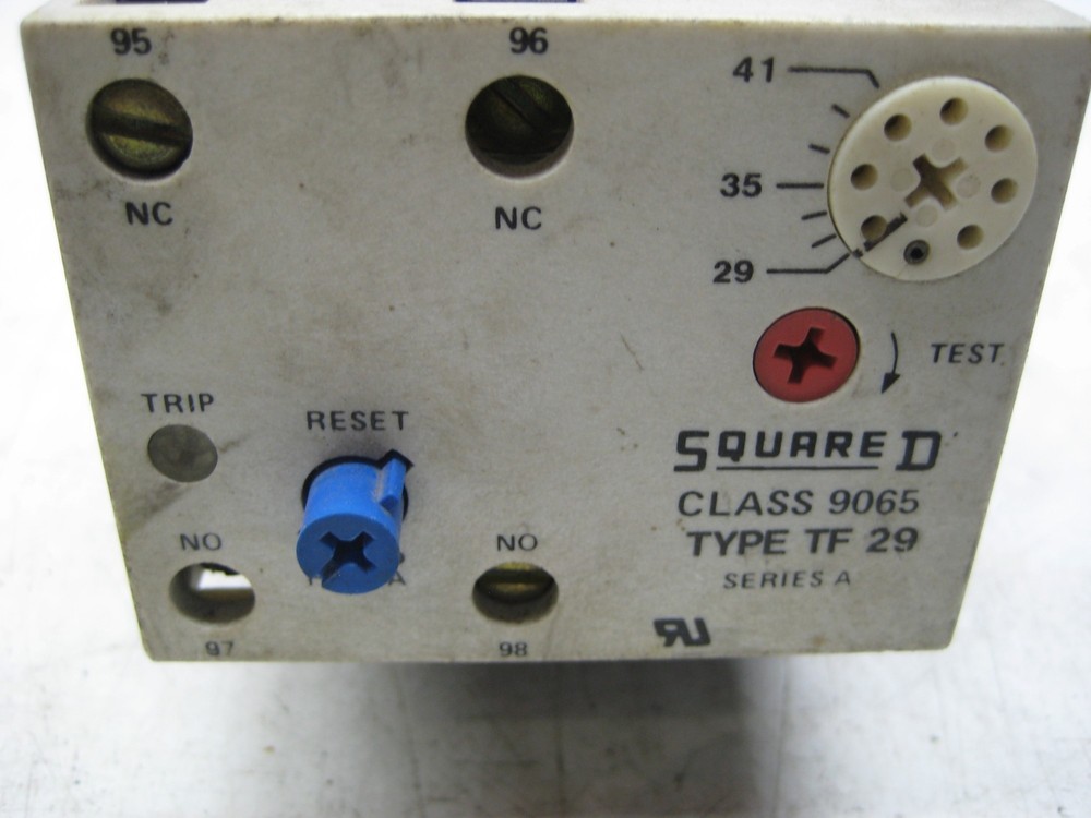 SQUARE D 9065TF29 OVERLOAD RELAY UNMP