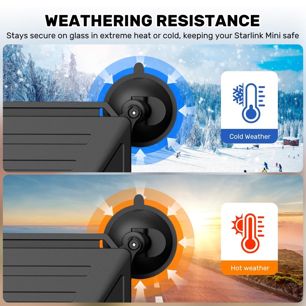 Starlink Mini Mount, 2-in-1 Starlink Mounts & Protective Silicone Case for Ca...