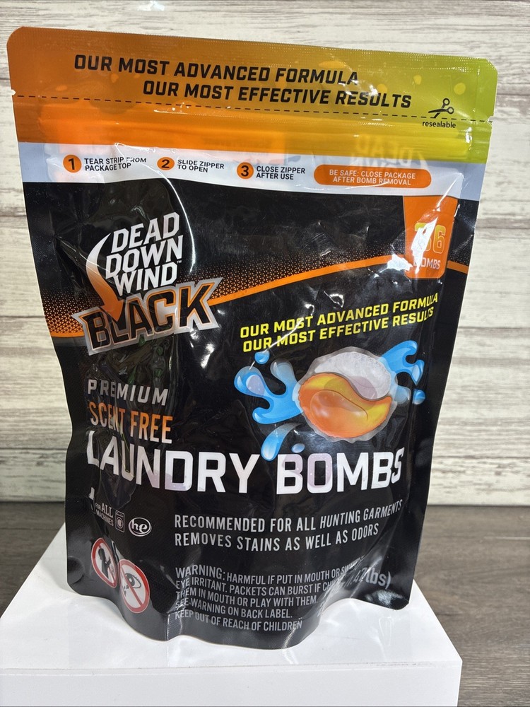 Dead Down Wind Black Odor Eliminator Unscented Premium Laundry Bombs 🔥👀