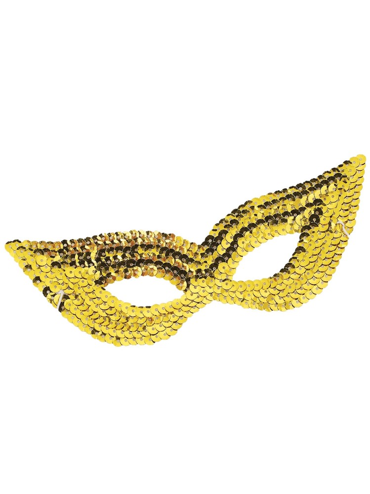 Rubie's - Gold Sequin Eye Mask