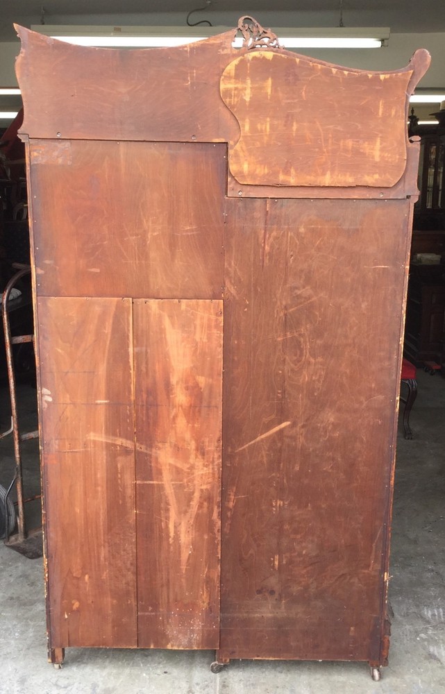 VICTORIAN OAK DESK BOOKCASE COMBINATION