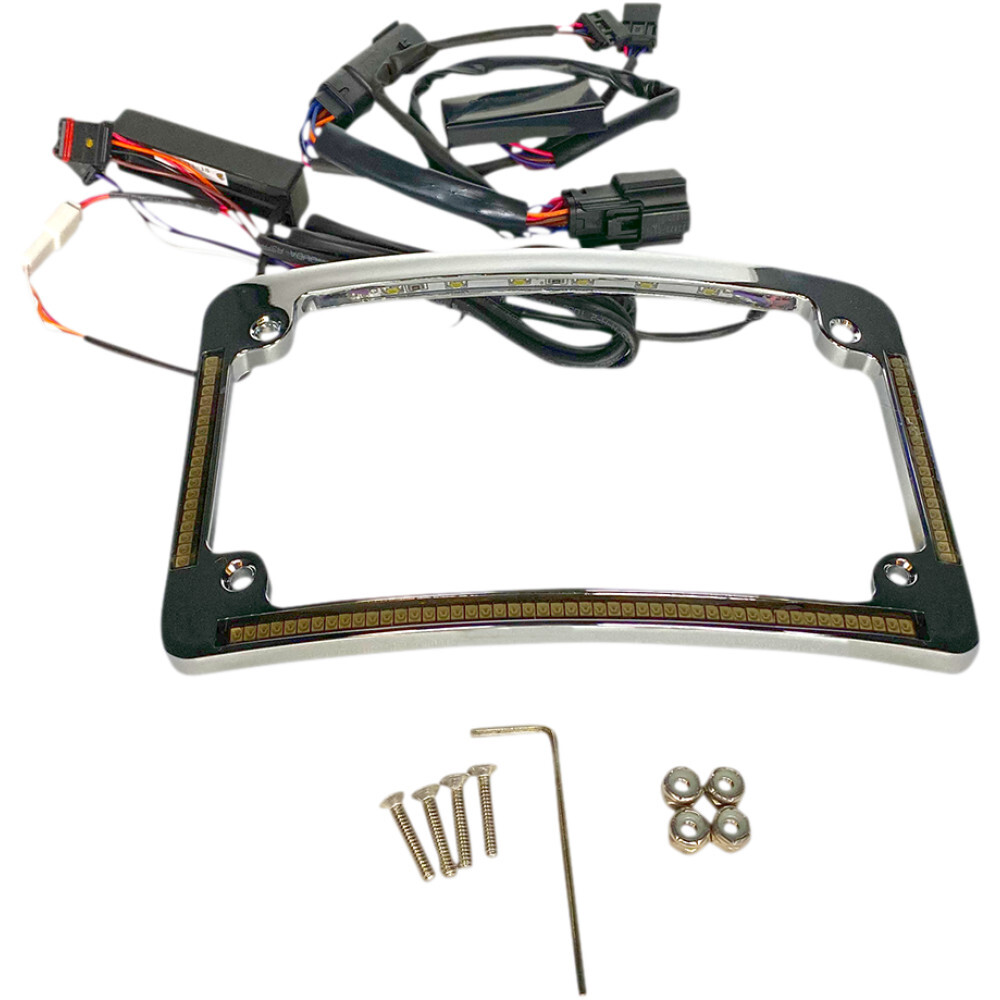 Custom Dynamics All in One License Plate Frame - Chrome | TF05-BCM-C