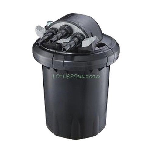 Compact 1500 Gallon Pressure 13W UVC Fish Pond Bio-Filter Easy Backwash Feature