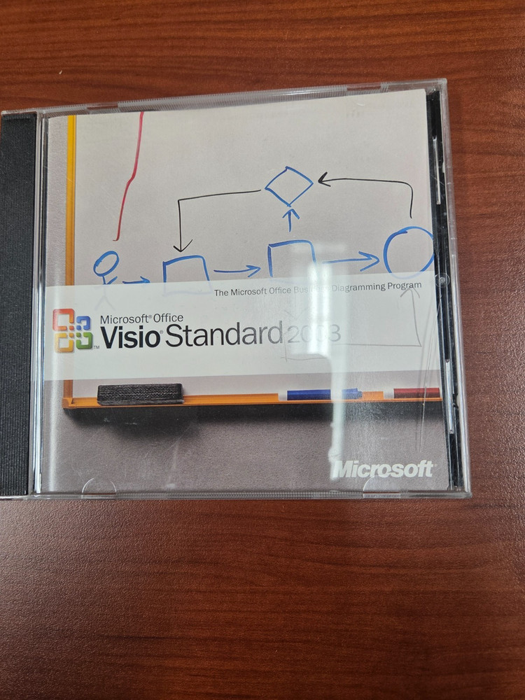 Microsoft Office Visio Standard 2003 CD with Product Key