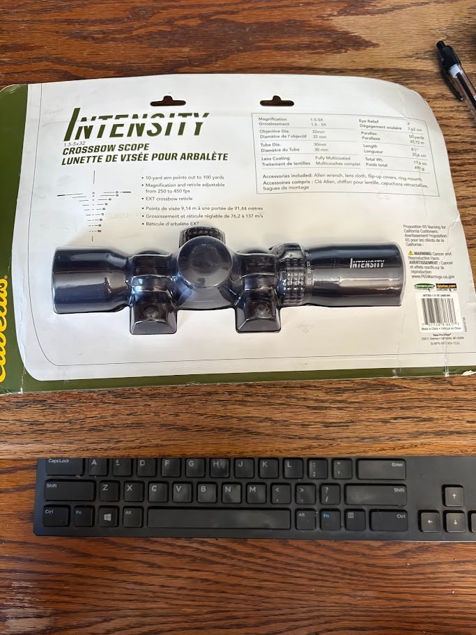 NEW CABELA'S INTENSITY CROSSBOW SCOPE