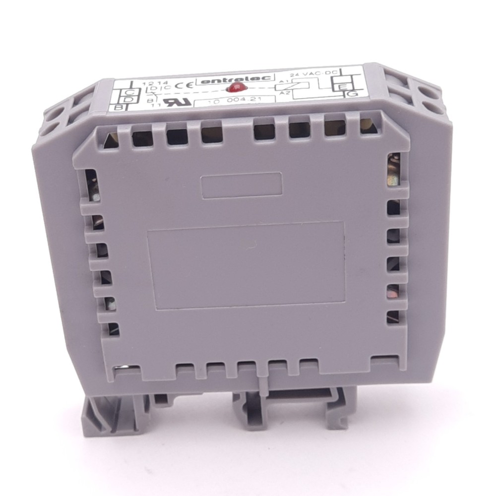 Entrelec 1000421 Relay Interface Module, SPDT, 24VAC/DC, 10A