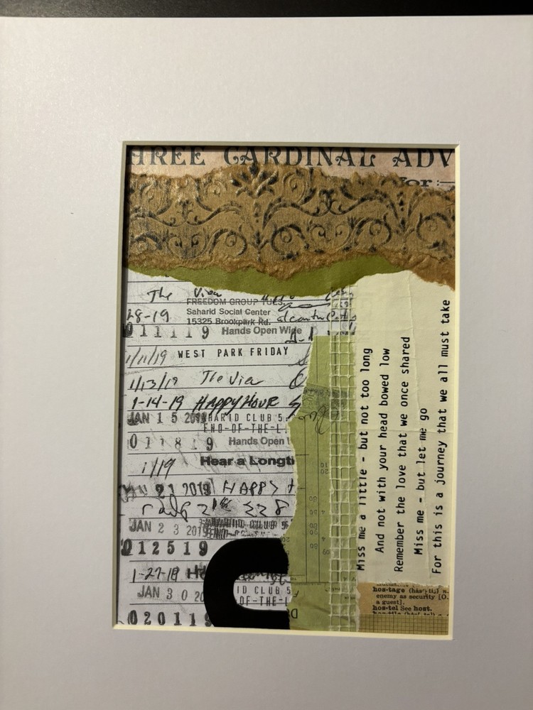 Hostage mixed Media Collage Art