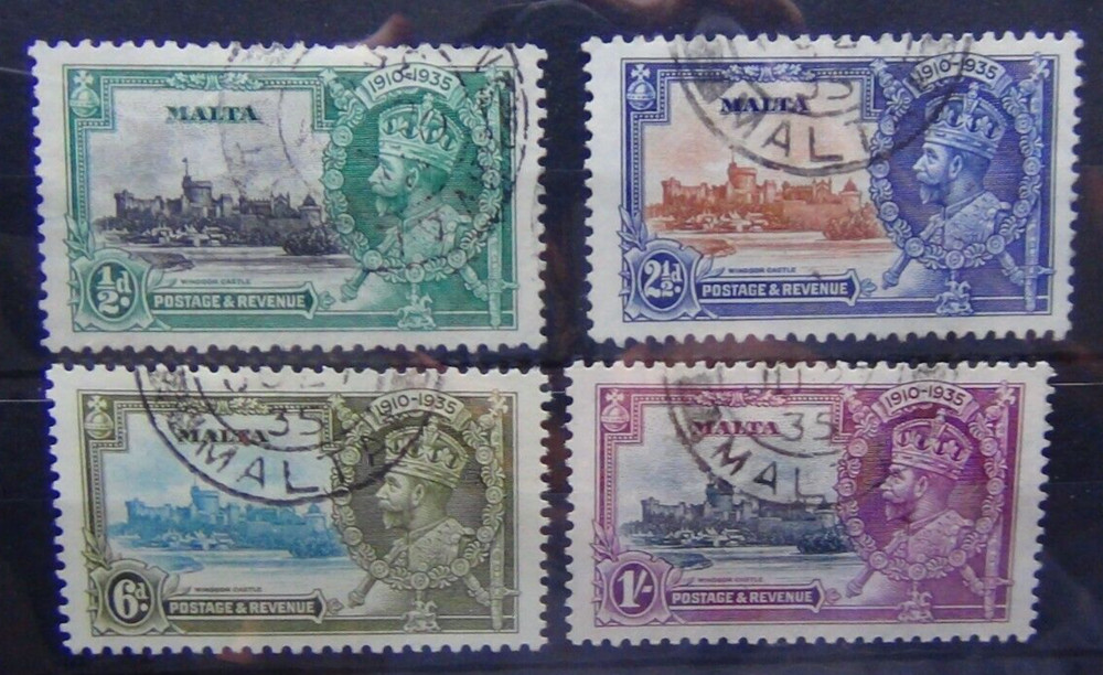 Malta 1935 Silver Jubilee set Used