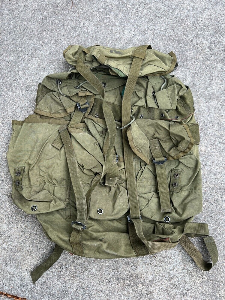 USGI LC-1 Medium ALICE Combat Nylon Field Pack OD Green