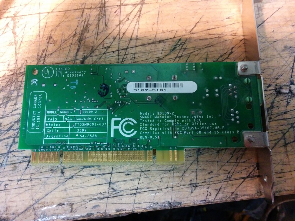 Smart Modular Technologies 90109-2 PCI Modem Card