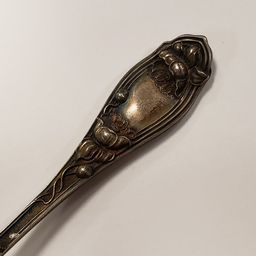 Sterling Silver Souvenir Spoon Coal Dump Ashtabula Harbor ENGRAVED 28g - FL1123