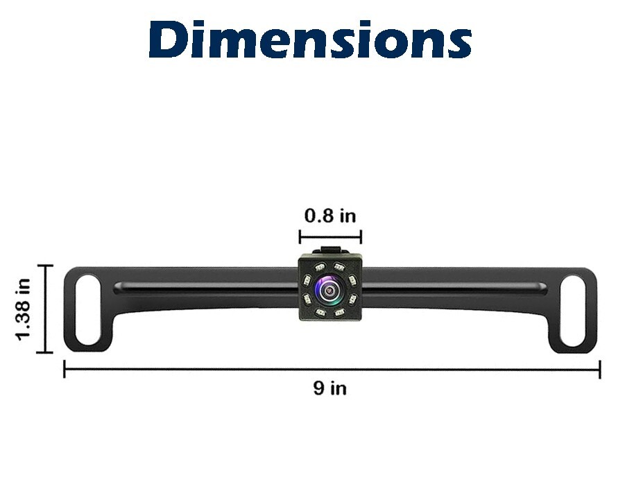 Rear Front View Camera Backup License Plate Night Vision for BOSS BV9351B