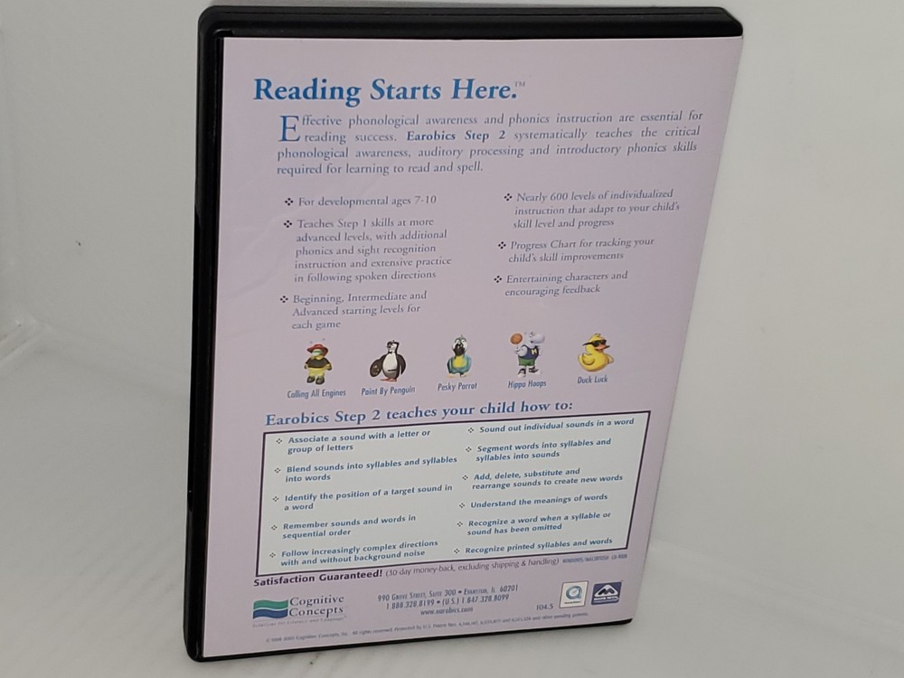 Earobics Home Step 2 (CD-ROM) Sound Foundations for Reading and Spelling..HTF