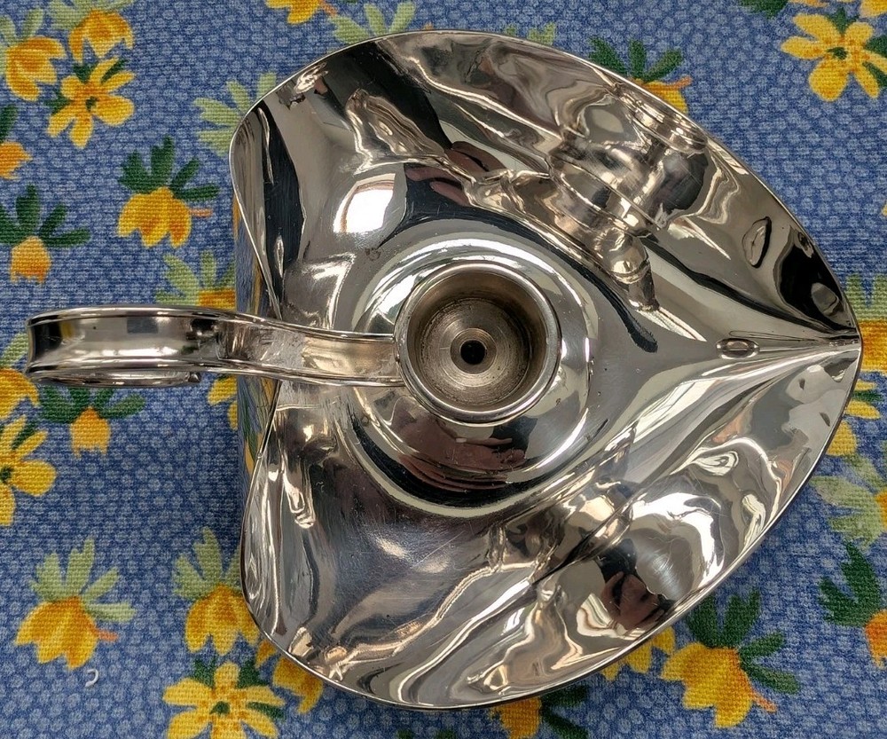2 Mid Century Modern Danish Silver Plated Candlestick Holders.