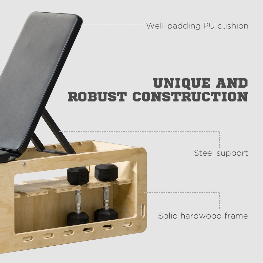 Adjustable Weight Bench Rack Storage Incline Workout Bench