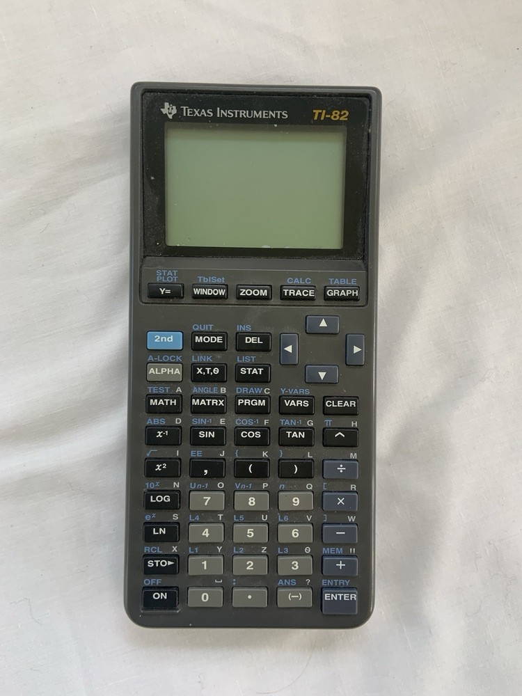 Texas Instrument TI 82 Graphing Calculator Math Necessary Tested