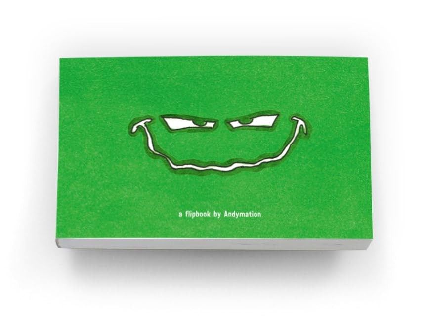 ANDYMATION Slime Printed Flipbook Small, Green