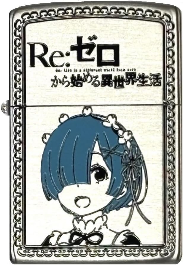 Zippo Re:Zero Starting Life In Another World Rem Silver 2 Sided Processing Japan