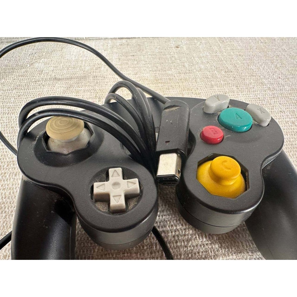 Nintendo GameCube DOL-001 Jet Black Console Bundle with Controller & Power 17-2