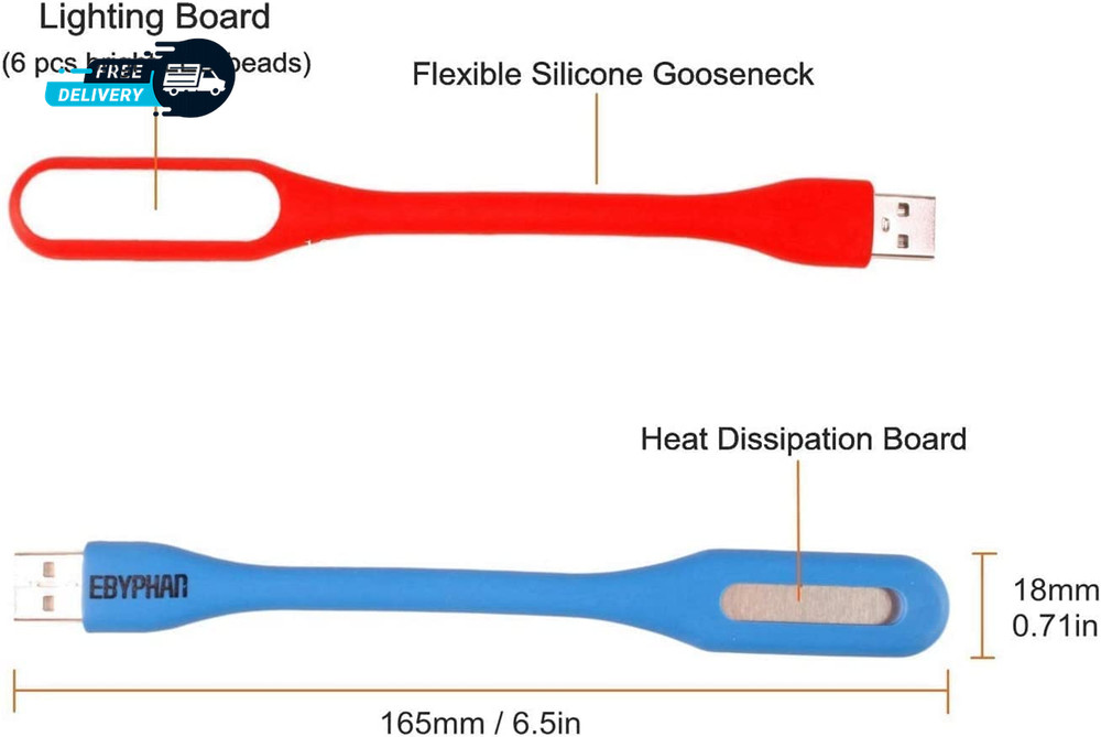 Mini USB Light for Keyboard Flexible USB Laptop Light Adjustable USB Lamp