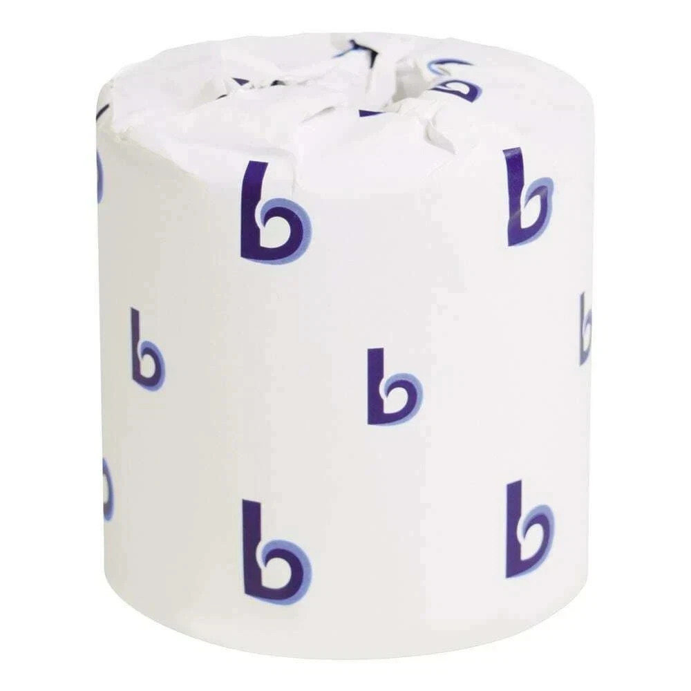 Boardwalk Standard White 2-Ply 500 Sheets Rolls, 96 Rolls Individually wrapped